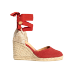 SANDALI “Espadrilles Carina" ROSSO 90 mm