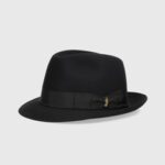 CAPPELLO "Q.S.Charlait- Borsalino" FELTRO RASATO NERO