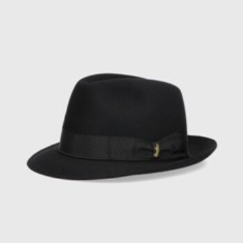 CAPPELLO “Q.S.Charlait- Borsalino” FELTRO RASATO NERO