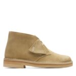 SCARPE STRINGATE "Polacchine Desert Boot - Clarks" IN CAMOSCIO BEIGE FONDO PARA