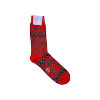 CALZE CORTE RASATA “Jacquard – Alto Milano” CON FANTASIA A GRECHE MIKE CORALLO