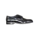 SCARPE STRINGATE "Marechiaro" IN VITELLO NERO FONDO GOMMA