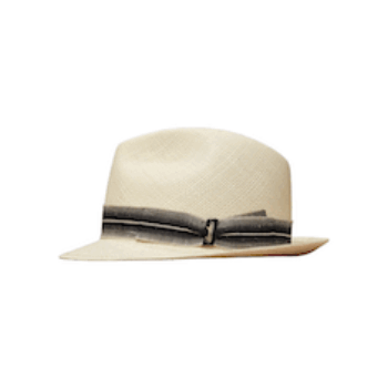 CAPPELLO “Panama Quito – Borsalino” TESA MEDIA BEIGE/NERO
