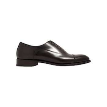 SCARPE STRINGATE “Barrett – Derby con puntale” IN VITELLO TESTA DI MORO FONDO CUOIO