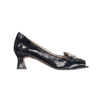 DE’COLLETE’ “Joni – Slingback” IN VERNICE NERO 50 mm