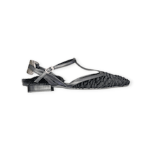 BALLERINE “Walter Violet” IN TESSUTO  NERO 20 mm