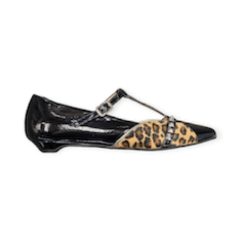 BALLERINE “Walter Violet” IN VERNICE NERO 15 mm