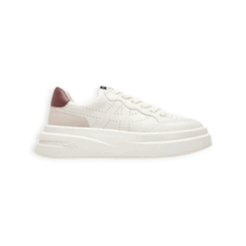 SCARPE STRINGATE “Sneaker Impuls Bis – Ash” IN PELLE BIANCO/CANNELLA 40 mm