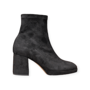 STIVALETTI “Fabio Rusconi” IN CAMOSCIO NERO 80 mm