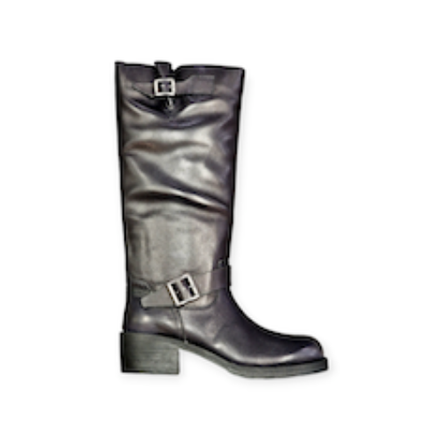 STIVALI “Trinidad – Ash” IN VITELLO NERO 50 mm