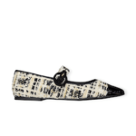 BALLERINE "Tyra - Pretty Ballerinas" IN  TWEED BIANCO/NERO 10 mm