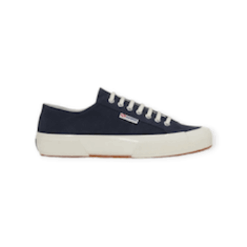 SCARPE STRINGATE “Og Suede – Superga” IN CAMOSCIO BLU NAVY FONDO GOMMA AVORIO