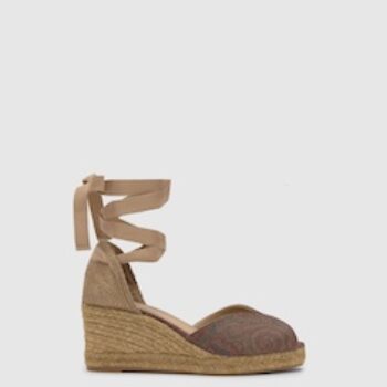SANDALI “Bilina – Castañer x Etro” IN VITELLO FANTASIA 70 mm
