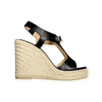 SANDALI “SR Nora- Sergio Rossi” IN CORDA NERO 110 mm