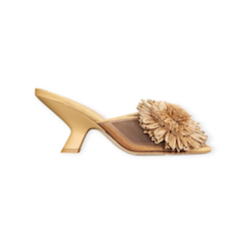 SANDALI “Mules – Chantal” IN MICRORETE CUOIO