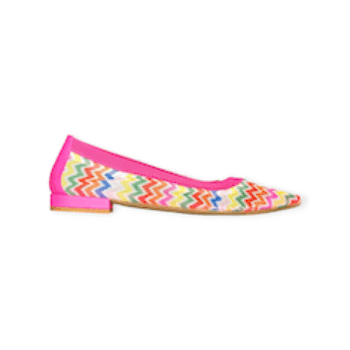 BALLERINE “Walter Violet” IN MICRO RETE MULTICOLOR 10 mm