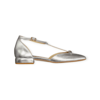 SANDALI “Walter Violet” IN NAPPA  ARGENTO 20 mm