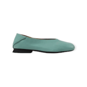 BALLERINE “Casi Myra – Camper” IN VITELLO VERDE 10 mm