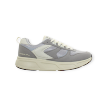 SCARPE STRINGATE “Sneakers Runner 003 – Fessura” IN TESSUTO  GRIGIO FONDO GOMMA