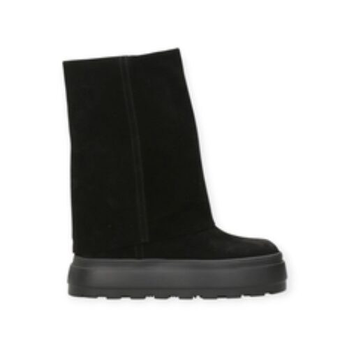 STIVALI “Double Face – Casadei” IN CAMOSCIO NERO 110 mm