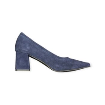 DECOLLETE’ “Comfort Class” IN CAMOSCIO BLU 50 mm