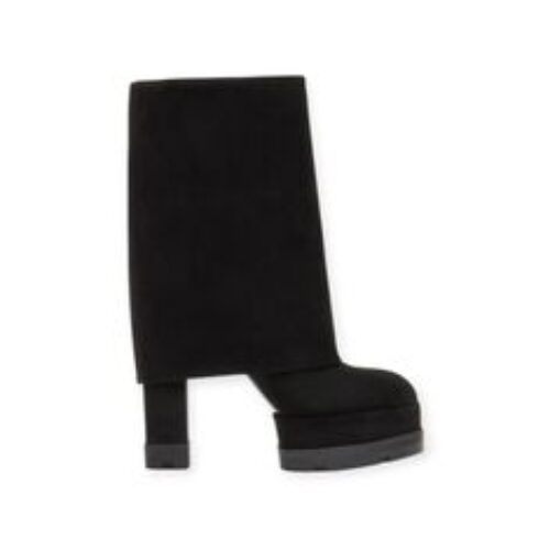 STIVALI “Nancy Reversable – Casadei” IN CAMOSCIO NERO 120 mm