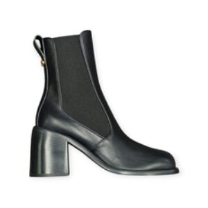 STIVALETTI “Sergio Rossi” IN PELLE NERO 80 mm