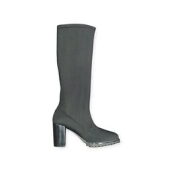 STIVALI “Joni” IN TESSUTO ELASTICIZZATO NERO 80 mm