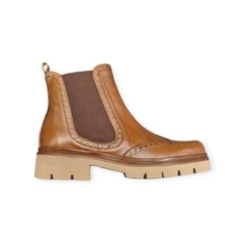 STIVALETTI “Chelsea Boots – Joni” IN PELLE CUOIO 40 mm