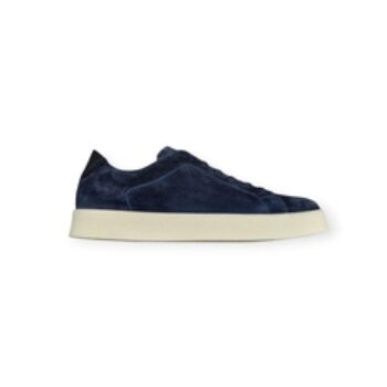 SCARPE STRINGATE “Sneakers – Barrett” IN CAMOSCIO BLU