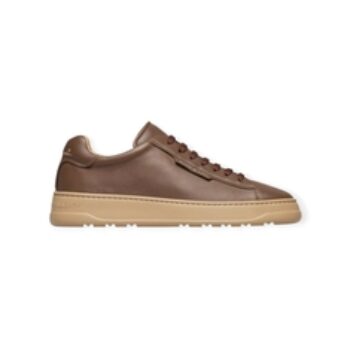 SCARPE STRINGATE “Layton Clean – Voile Blanche” IN PELLE MARRONE