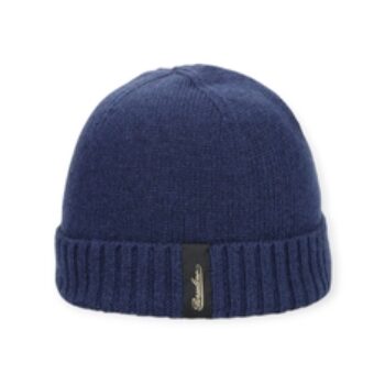 CAPPELLO ”Berretto City Beanie – Borsalino” IN ECO-CASHMERE BLU