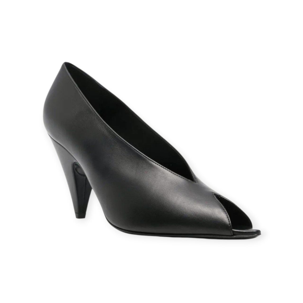 DECOLLETE’ “Beak – Sergio Rossi” IN PELLE NERO 85 mm - immagine 3