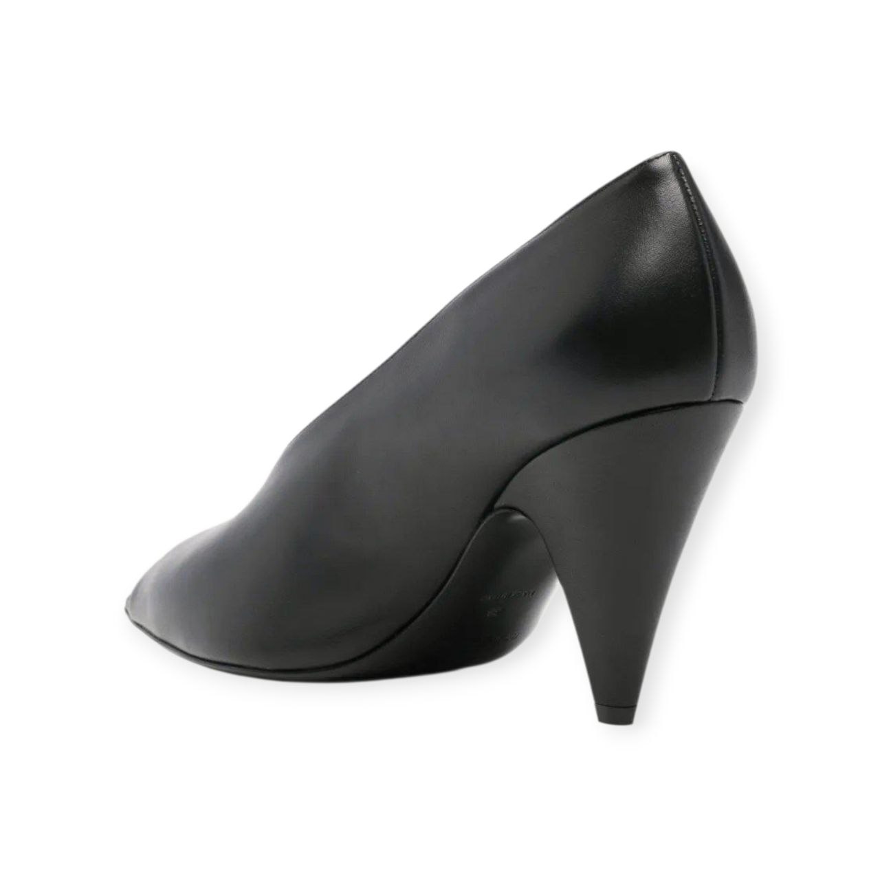 DECOLLETE’ “Beak – Sergio Rossi” IN PELLE NERO 85 mm - immagine 4
