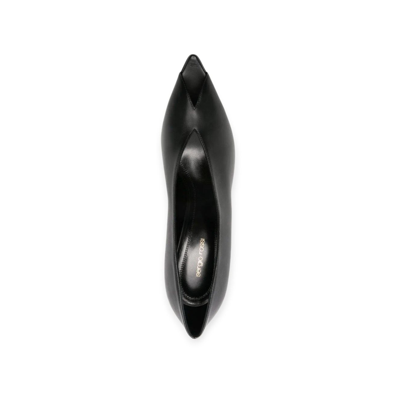DECOLLETE’ “Beak – Sergio Rossi” IN PELLE NERO 85 mm - immagine 5