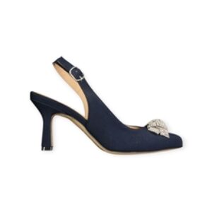 Slingback Tessuto Blu – CinziaValle