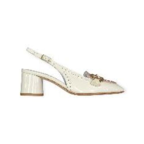 Slingback in vernice Beige – LBM
