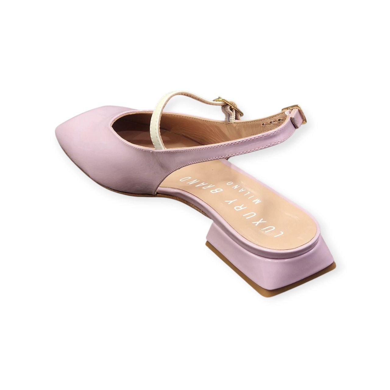 Slingback in vernice Glicine – LBM - immagine 5