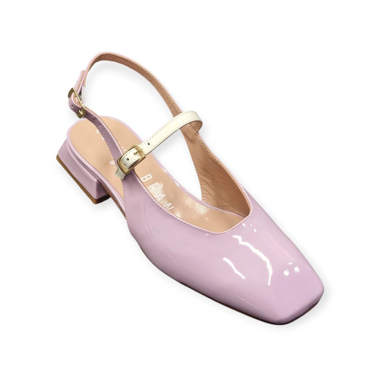Slingback in vernice Glicine – LBM - immagine 4