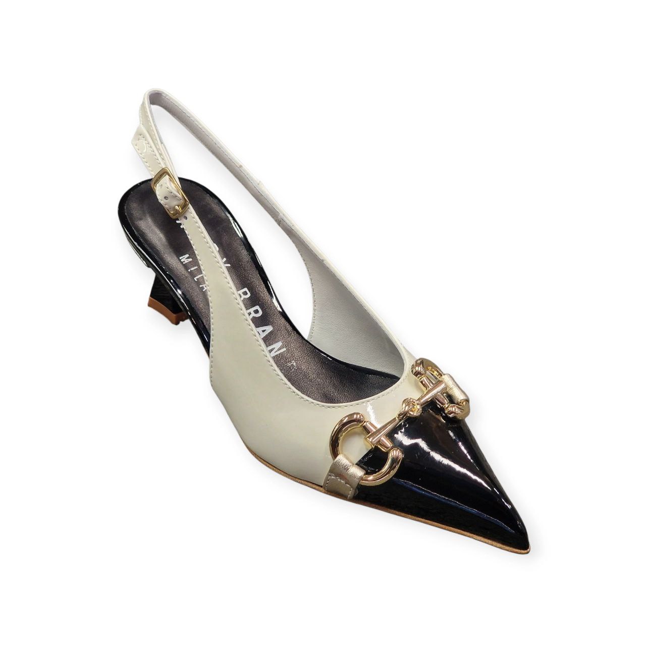 Slingback Beige-Nero – LBM - immagine 3