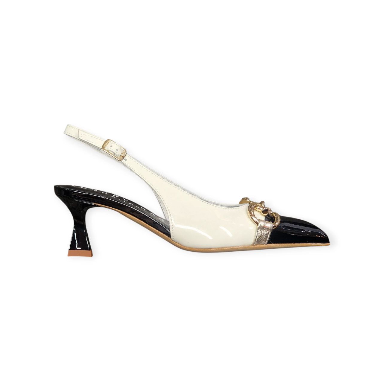 Slingback Beige-Nero – LBM - immagine 2