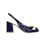 Slingback Blu/Bianco - Bruglia