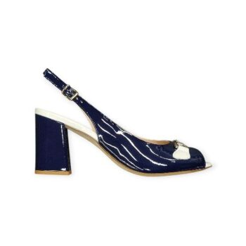 Slingback Blu/Bianco – Bruglia