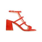 Sandali in Camoscio Rosso - Silvia Rossini