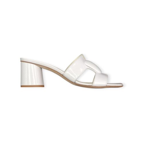 Mules in Vernice Bianco – Bruglia