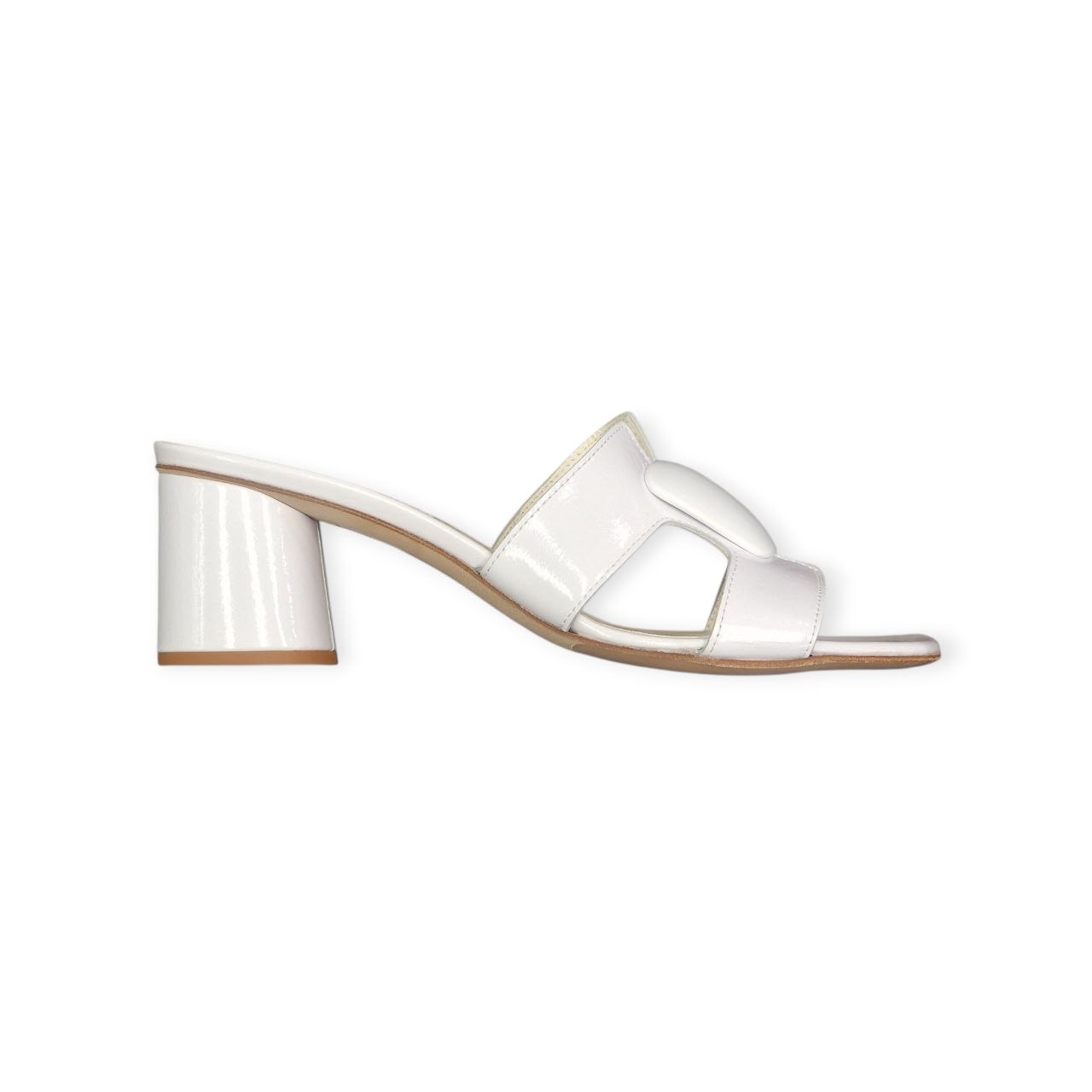 Mules in Vernice Bianco – Bruglia