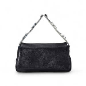 Pochette Mia Wedding in Pelle Laminata Nero – Almala