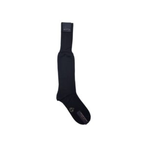 Calza in Cotone Filo di Scozia Nero – Alto Milano