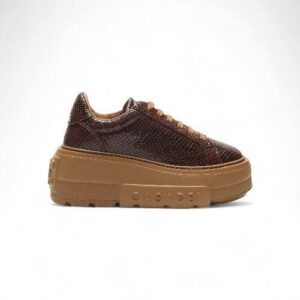 Sneaker Nexus Basilisco in Pelle Marrone Sella – Casadei