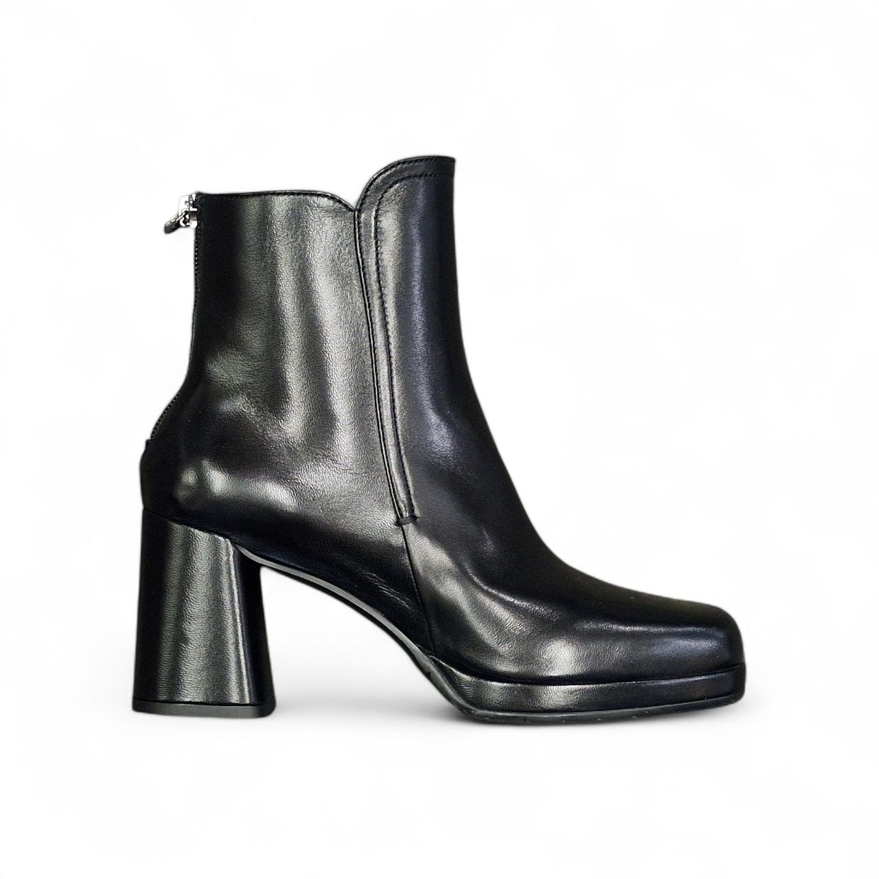 Stivaletti Alma in Pelle Nero - Mara Bini - immagine 2